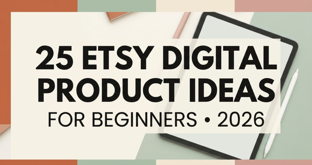 25 Etsy digital product ideas for beginners